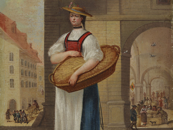 Ragazza in costume tradizionale di Berna