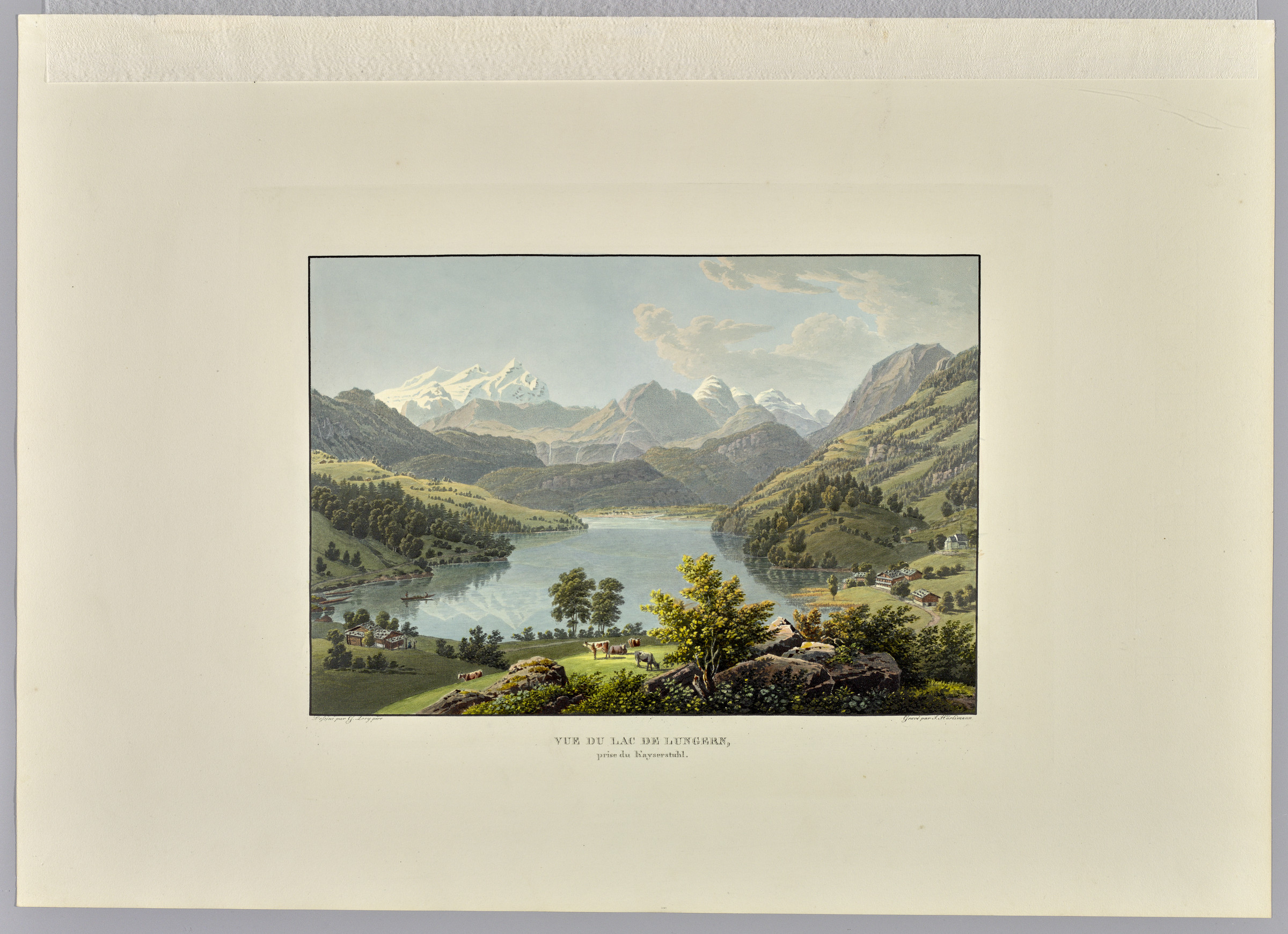 Lungern, Teilansicht von Norden. Herde; Kaiserstuhl; Lungernsee; Wetterhorn
