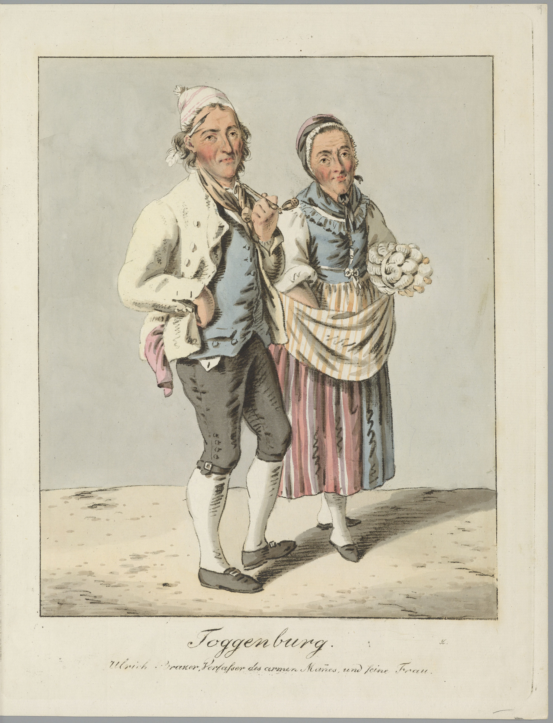 Ulrich und Salome Bräker in Toggenburger Tracht