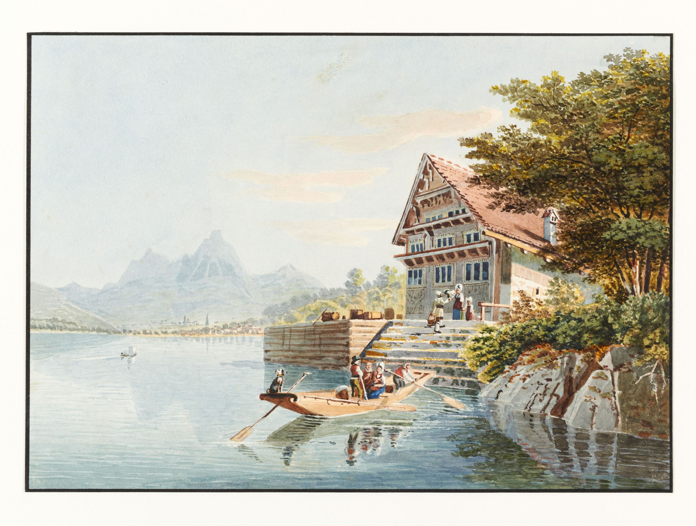 Auberge de Treib au bord du Lac des Quatre-Cantons 