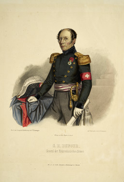 Guillaume Henri Dufour, demi-profil vers la gauche