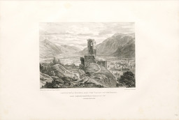 Ruine des Château de la Bâtiaz in der Umgebung von Martigny